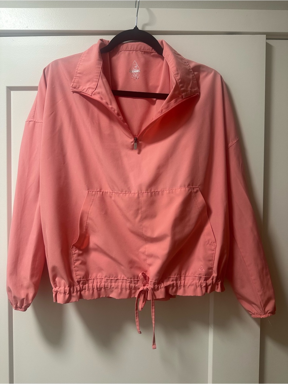 GERRY Coral Pink Half-Zip Windbreaker Jacket